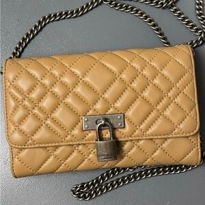 KURT GEIGER Brixton Leather Chain Wallet/Crossbody w/Dustbag